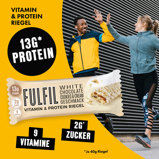 White Chocolate, Cookies & Cream Proteinriegel